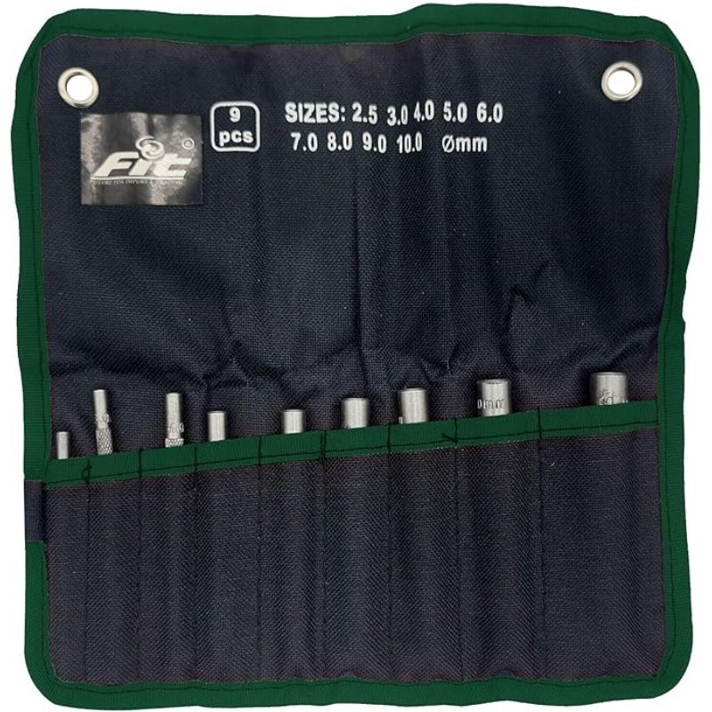 طقم زمبة تخريم جوانات 9 قطع 2.5 إلى 10 مم - FIT